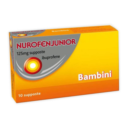 Nurofen Junior Bambini 125 mg Ibuprofene 10 Supposte