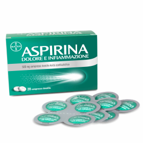 Aspirina Dolore e Infiammazione 500 mg di Acido Acetilsalicilico Per Dolori Muscolari e Articolari