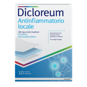 Dicloreum Antinfiammatorio Locale 180 mg Diclofenac 10 Cerotti Medicati