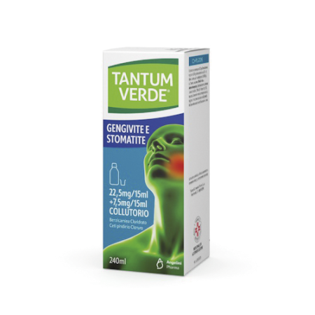 Tantum Verde Bocca Collutorio Benzidamina Cloridrato 240 ml