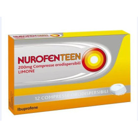 Nurofenteen 200 mg Ibuprofene Analgesico Limone 12 Compresse Orodispersibili