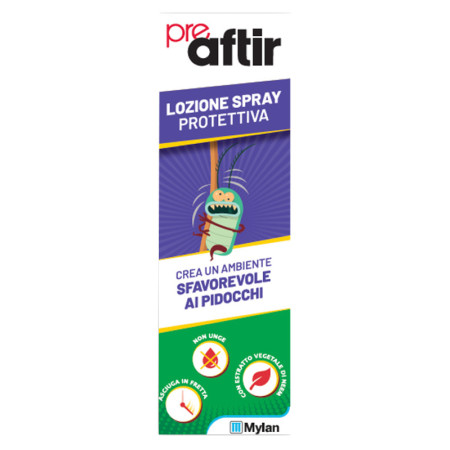 PreAftir Lozione Spray Anti Pidocchi e Lendini 100 ml