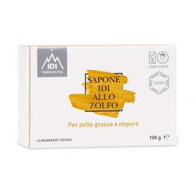 Idi Sapone Zolfo Pelle Grassa Detergente 100 Gr