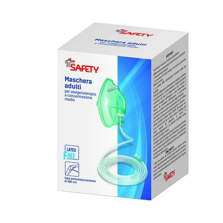Safety Maschera Per Ossigenoterapia Con Tubo