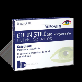 Brunistill Collirio 0,025 mg Ketotifene Congiuntivite 20 Flaconcini 0,5 ml