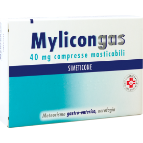 Mylicongas 40 mg Simeticone Meteorismo 50 Compresse Masticabili