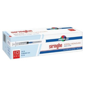 Master Aid Siringa Con Ago 21G Per Venipuntura 10 ml 10 Pezzi