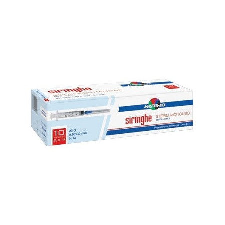 Master Aid Siringa Con Ago 21G Per Venipuntura 10 ml 10 Pezzi