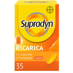 Supradyn Ricarica Integratore di Vitamine, Sali Minerali e Coenzima Q10 35 Compresse Rivestite