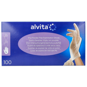 ALVITA GUANTI VINILE S/POLV L