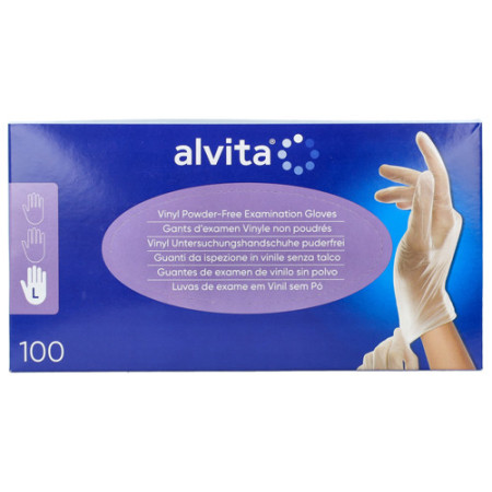 ALVITA GUANTI VINILE S/POLV L