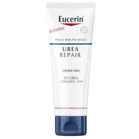 Eucerin UreaRepair 5% Urea Crema Viso Levigante Pelle Secca 50 ml
