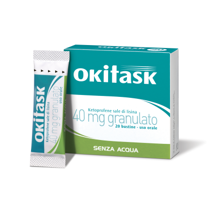 Okitask 40 mg Ketoprofene Sale di Lisina 20 Bustine