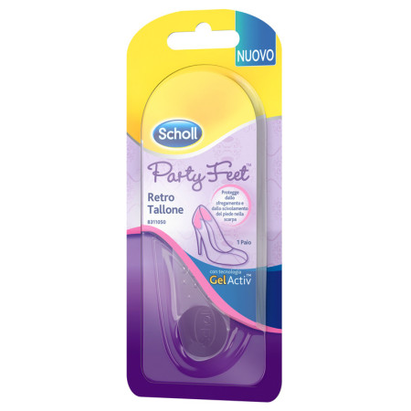 Scholl Party Feet Retro Tallone Solette in Gel