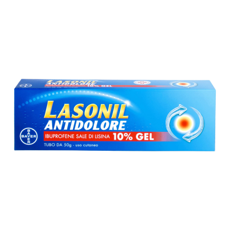 Lasonil Antidolore Gel Antinfiammatorio, Dolori Muscolari e Articolari, Ibuprofene Sale di Lisina 1