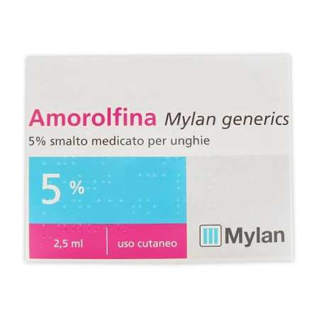 Amorolfina Mylan 5% Smalto Antimicotico Per Unghie 2,5 ml