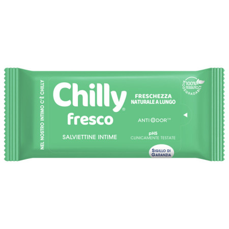 Chilly Formula Fresca Salviettine Intime Rinfrescanti 12 Pezzi
