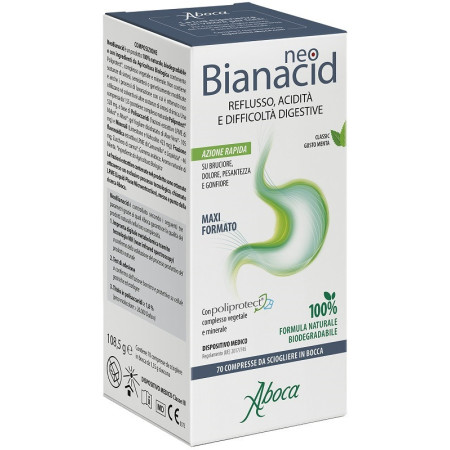 Aboca NeoBianacid Acidità e Reflusso 70 Compresse Masticabil