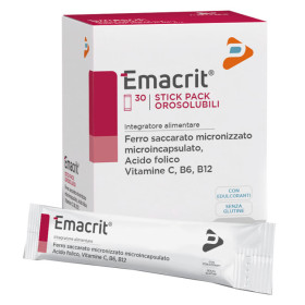 Emacrit Integratore Ferro 30 Stick Orosolubili