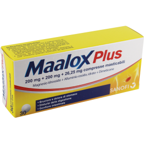 MAALOX PLUS 30CPR MAST