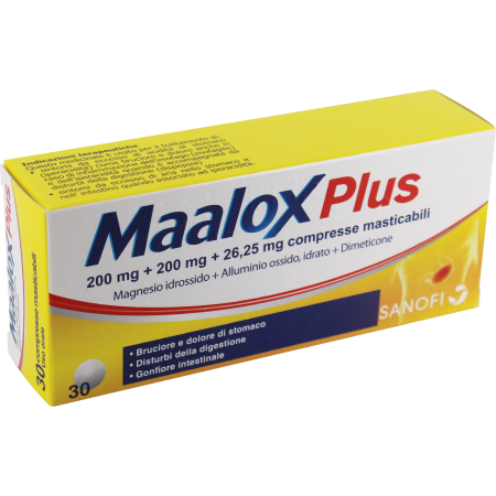 MAALOX PLUS 30CPR MAST