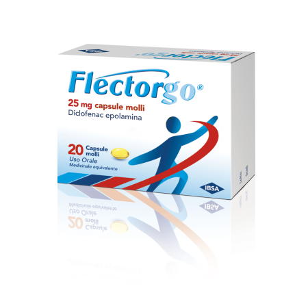 Flectorgo Capsule 25 mg Diclofenac Antidolorifico 20 Capsule Molli