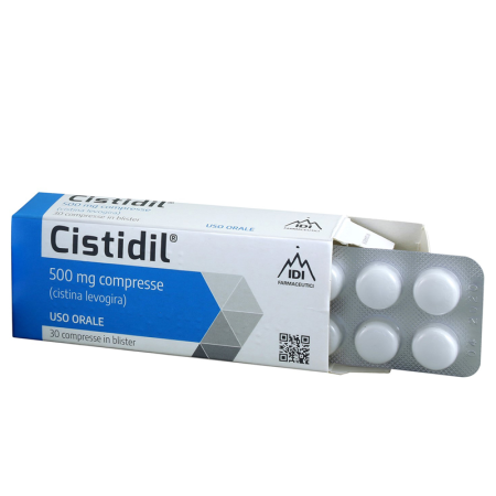Cistidil 500 mg Levocistina 30 Compresse