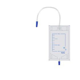 Safety Sacca Urina Gamba Con Valvola Di Scarico 35 cm 10 Pezzi