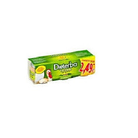 Dieterba Omogenizzato Tacchino 3 Vasetti da 80 g