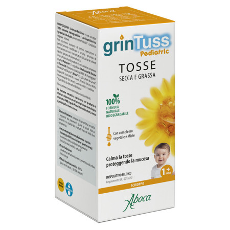 Grintuss Pediatric Sciroppo Bambini Tosse Secca e Grassa 180 g