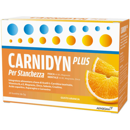 Carnidyn Plus Integratore Energetico Con Carnitina 20 Bustine