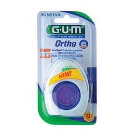 Gum Ortho Filo Interdentale per Apparecchi Ortodontici 50 Pezzi