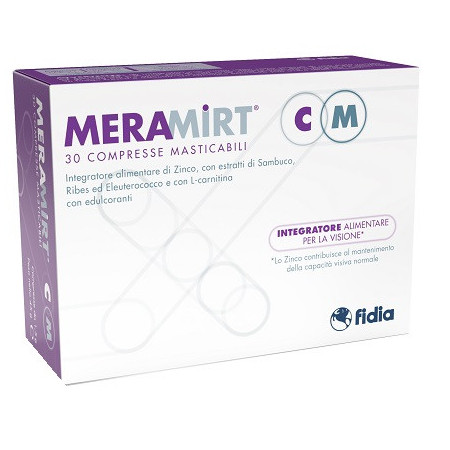 Meramirt CM Integratore Stanchezza Oculare 30 Compresse Masticabili
