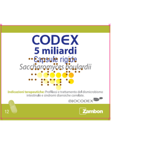 Codex 5 miliardi Saccharomyces boulardii 250 mg 12 Capsule