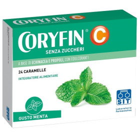 Coryfin C Senza Zucchero Caramelle Al Mentolo Integratore 24 Pezzi