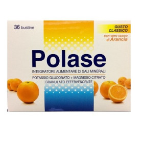 Polase Classico Integratore Sali Minerali con Magnesio e Potassio Gusto Arancia 36 Bustine