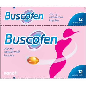 Buscofen 200 mg Ibuprofene Analgesico 12 Capsule Molli