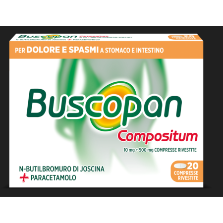 Buscopan Compositum 10mg 500mg 20 Compresse Rivestite
