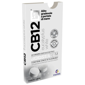 CB12 Boost Chewing-Gum Allo Xilitolo 10 Gomme Masticabili Eucalipto Bianco