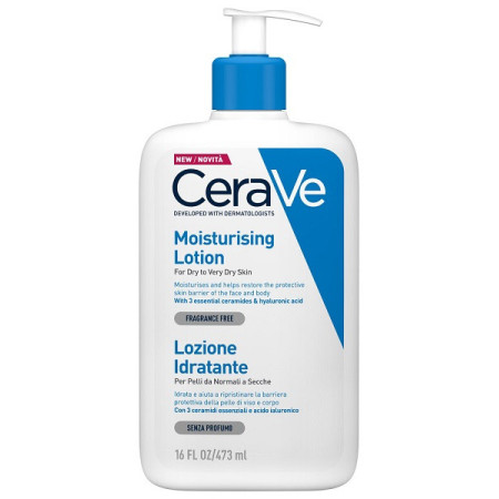 CeraVe Lozione Idratante Corpo Pelle da Normale a Secca 473 ml