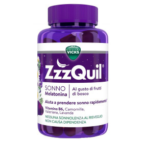 ZzzQuil Natura Integratore Per Il Sonno a Base Di Melatonina Con Camomilla, Valeriana e Lavanda 60 P