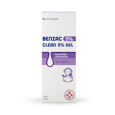 Benzac Clean 5% Gel Perossido di Benzoile 100 g