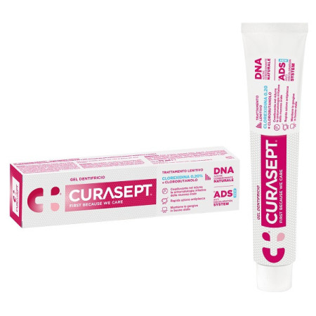Curasept Gel Dentifricio ADS DNA Clorexidina 0.20 Trattamento Lenitivo 75 ml