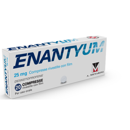 Enantyum 25 mg Dexketoprofene 20 Compresse Rivestite