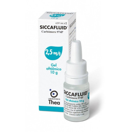 Siccafluid Gel Oftalmico 2,5 mg/gr Carbomero 974P 10g
