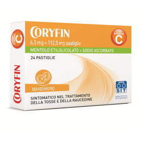 Coryfin C 100 Vitamina C 6,5mg 112,5mg Tosse 24 Caramelle