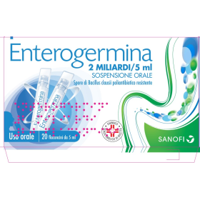 Enterogermina 2 Miliardi/5 ml Bacillus Clausii 20 Flaconcini