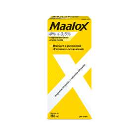 Maalox Sospensione Orale Aroma Menta 4% 3,5% Antiacido 250 ml