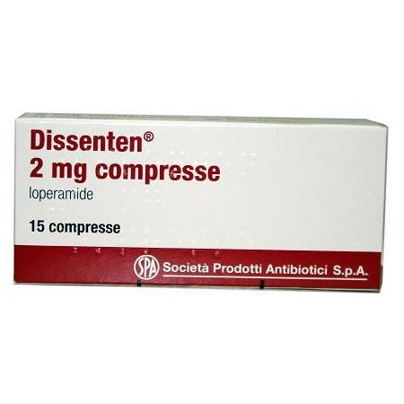 Dissenten 2mg Loperamide cloridrato Diarrea 15 Compresse