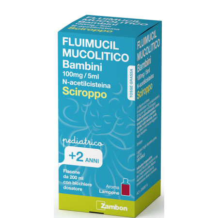 Fluimucil Mucolitico 100 mg/5 ml Sciroppo Epettorante Flacone 200 ml